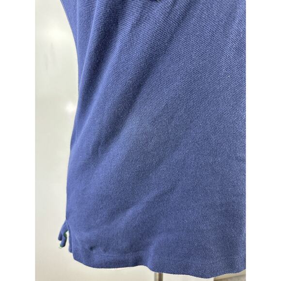 Ralph Lauren Big Pony USA Rugby Polo Shirt Slim Fitted SS Navy Blue Size Large - Picture 6 of 16